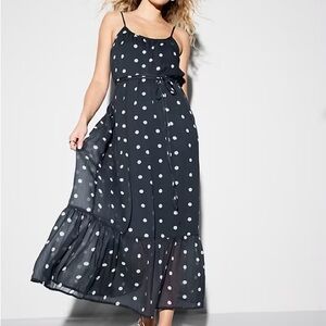 The Occasion by Old Navy Waist-Defined Chiffon Maxi Dress
